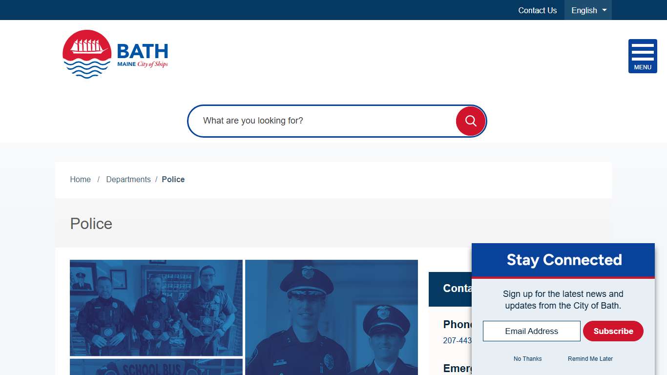 Police | City of Bath, Maine